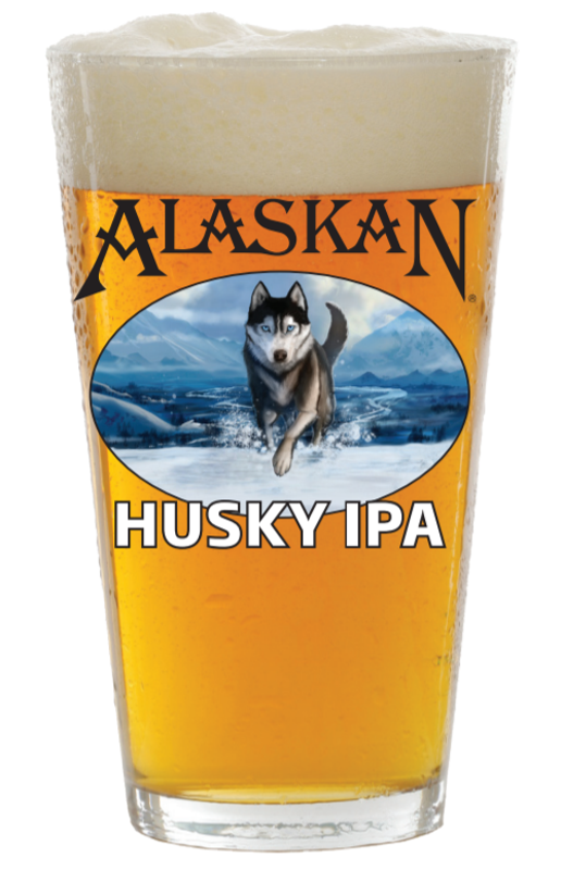 Pint - Husky IPA Classic Label Pint Glass | Alaskan Brewing Co.